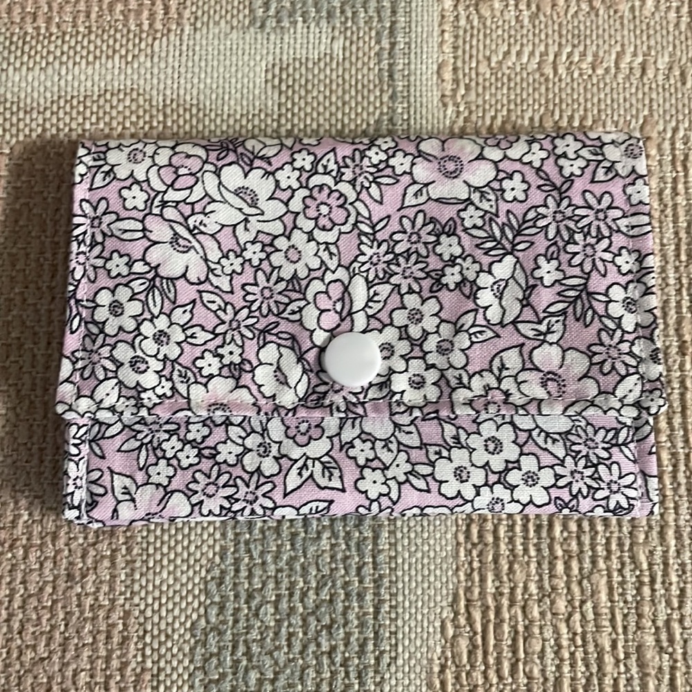 Stylish Snap Card Wallet/Business Card/Gift Card Holder made with Cotton Fabric